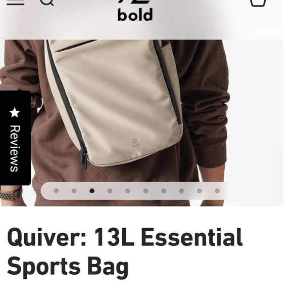 THE BOLD CO.-QUIVER 13L ESSENTIAL SPORT BAG IN BLACK - Picture 9 of 10
